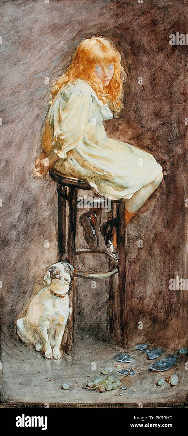 Henshall John Henry - der Stuhl der Buße Stockfoto