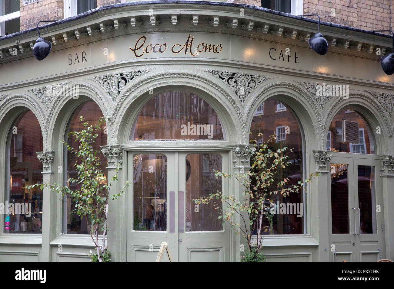 Coco Momo Bar und Café, Marylebone, London; England; UK Stockfoto