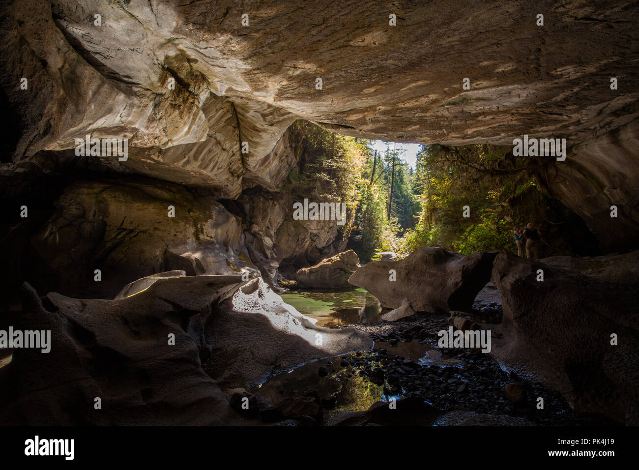 Huson Höhlen Stockfoto