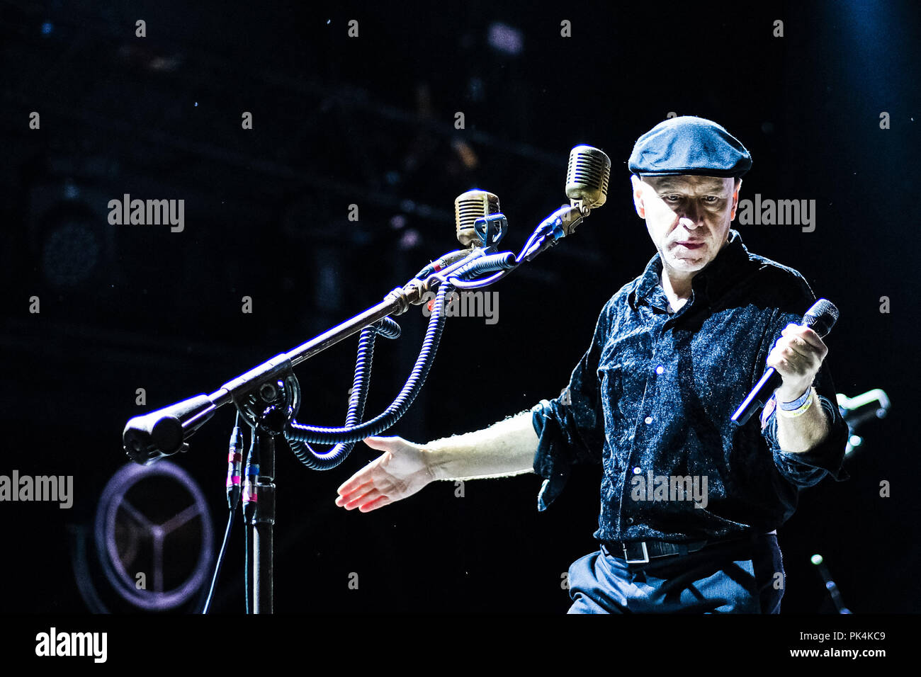 Die am Festival Nr. 6 am Samstag, den 8. September 2018 in Portmeirion, Gwynedd, Wales. Im Bild: Matt Johnson. Bild von Julie Edwards. Stockfoto Die am Festival Nr. 6 am Samstag, den 8. September 2018 in Portmeirion, Gwynedd, Wales. Im Bild: Matt Johnson. Bild von Julie Edwards. Stockfoto