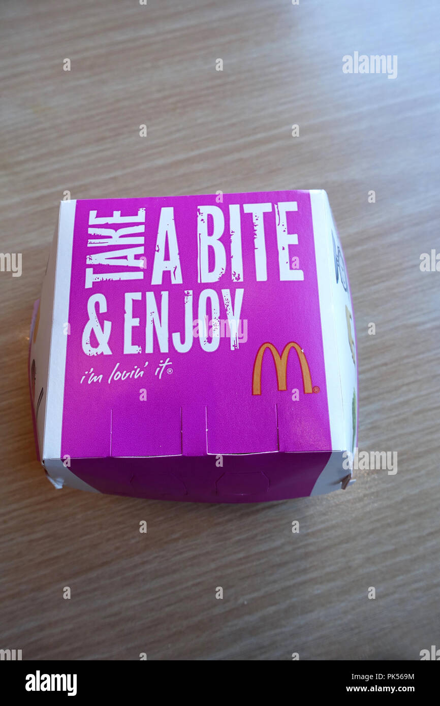 Australische McDonald's Burger Stockfoto