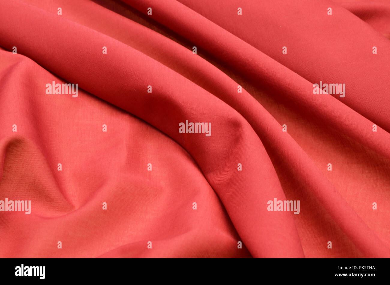 Maroon Batist aus 100% Baumwolle. Stockfoto