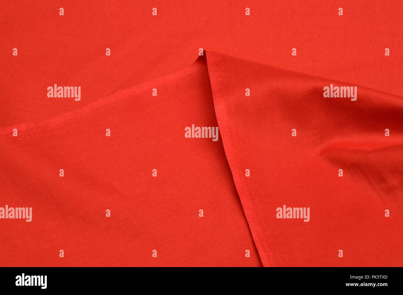 Red Batist aus 100% Baumwolle. Stockfoto