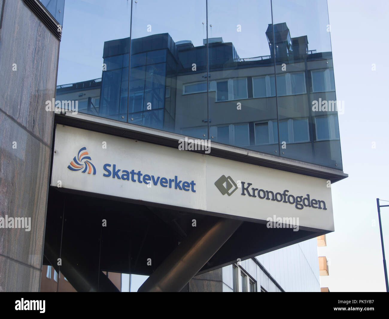 Steuerbehörde und Zöllner Büros in Karlstad Värmland Schweden Stockfoto