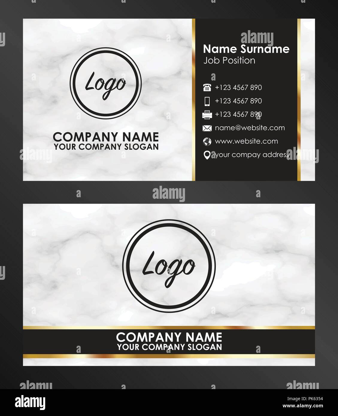 Sample business card Template Name Vektor Stock Vektor