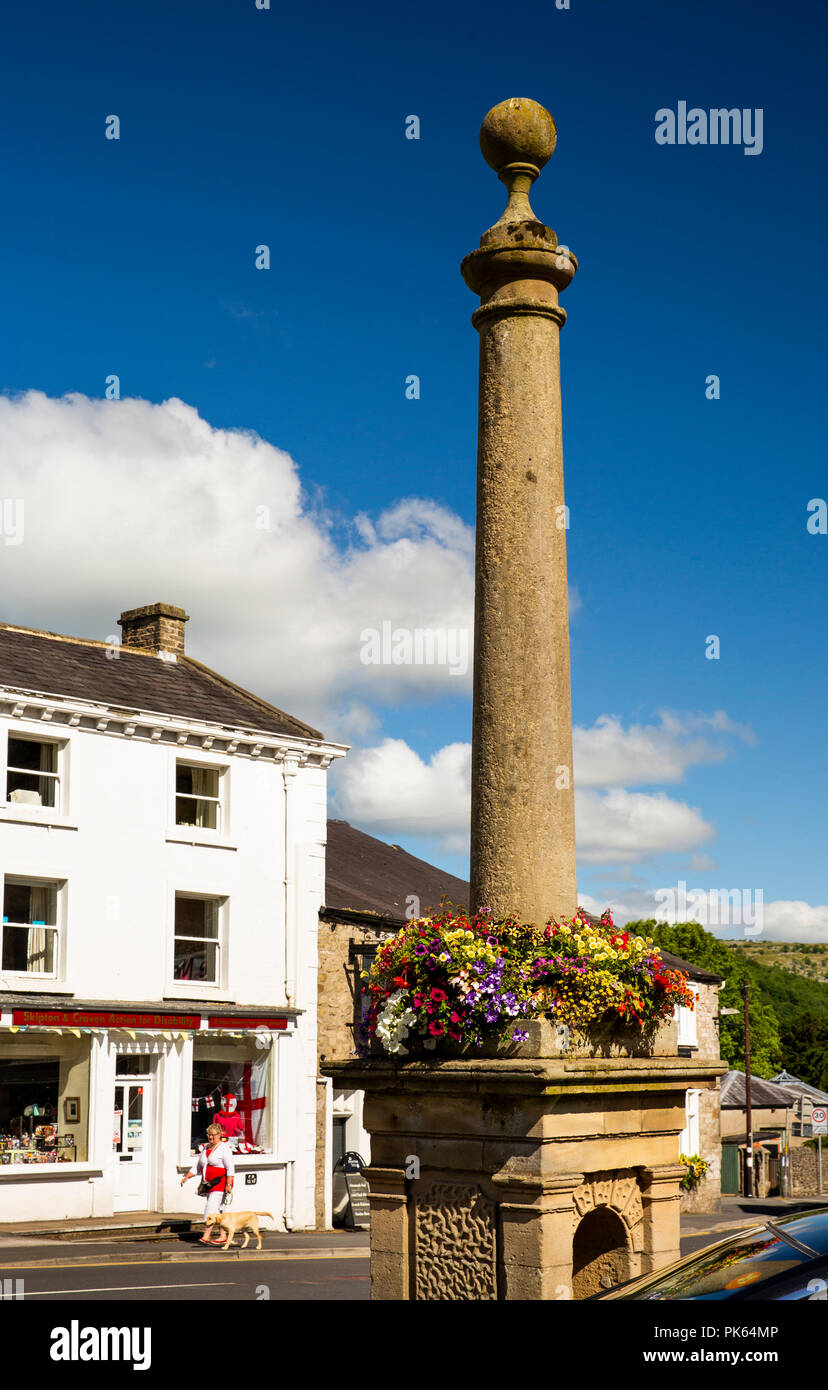 England, Yorkshire, vereinbaren, Marktplatz, Säule Memorial Stockfoto