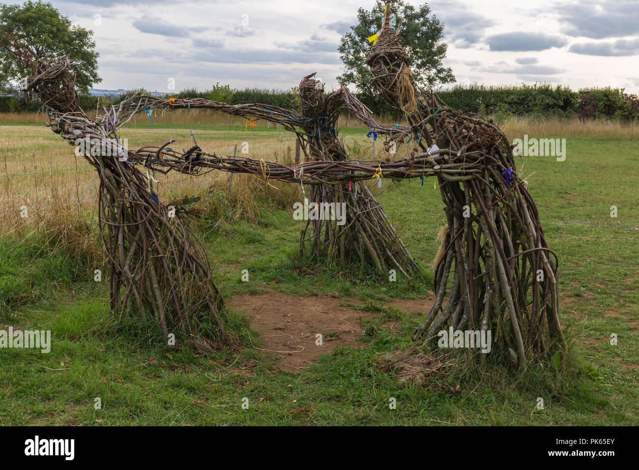 Tanzende Feen, rollright Stone Circle Stockfoto