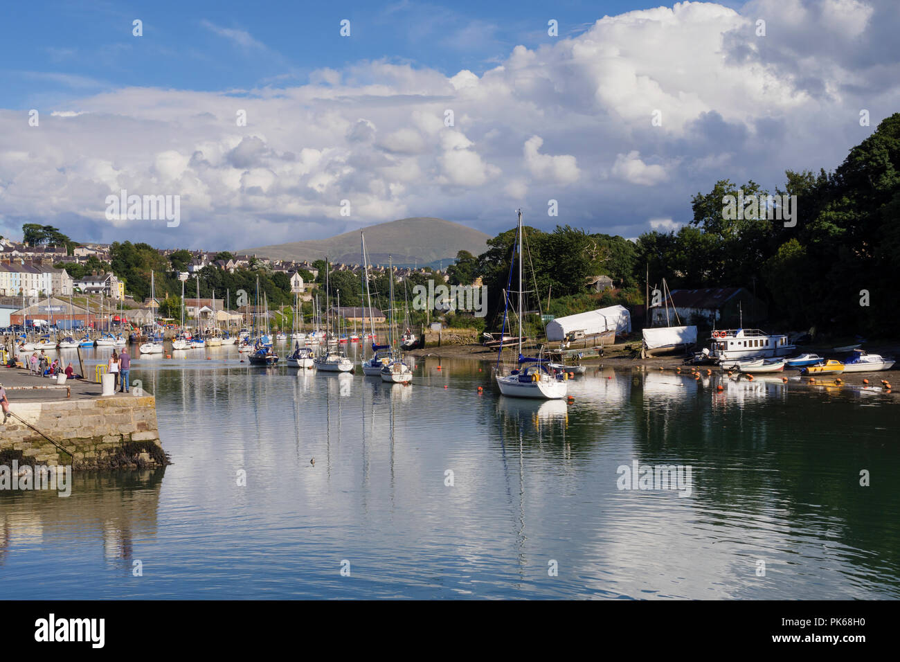 Caernarfon Gwynedd Wales Stockfoto