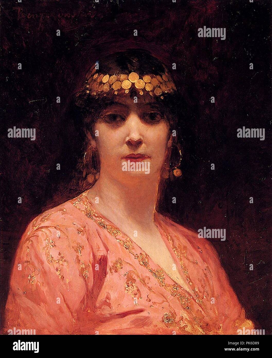 Benjamin-Constant - Porträt einer arabischen Frau. Stockfoto