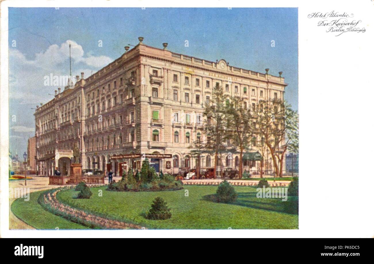 Berlin Hotel Kaiserhof Stockfotografie - Alamy