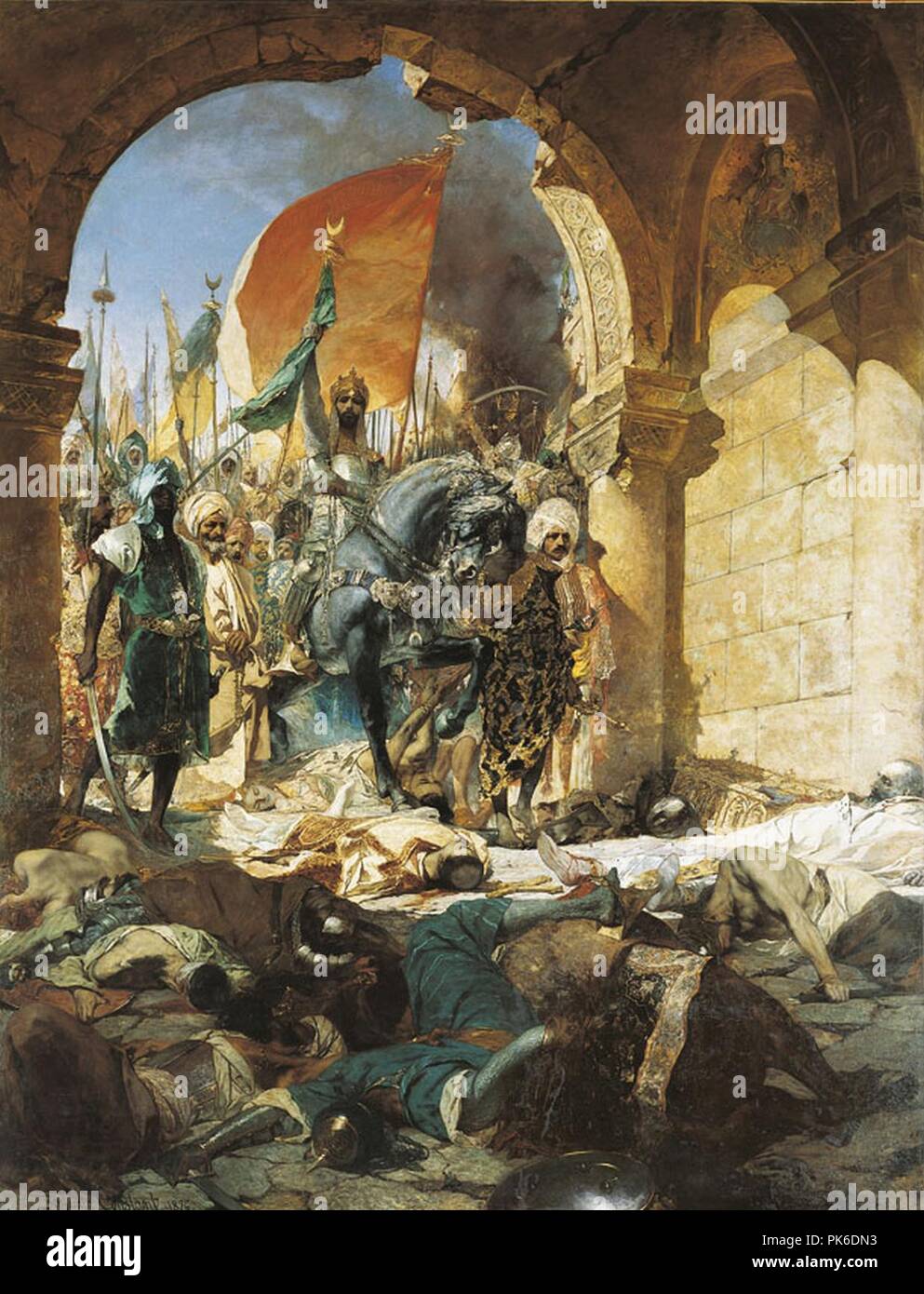 Benjamin-Constant Entrée du Sultan Mehmet II à Konstantinopel (2004 1 140). Stockfoto