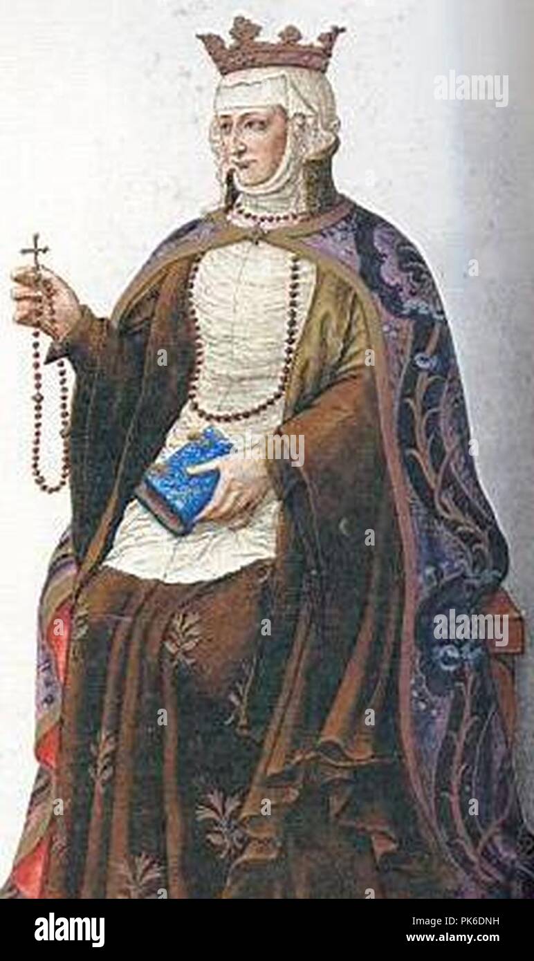 Berenguela de Castilla hija de Alfonso VIII de Castilla y Madre de Fernando III el Santo. Stockfoto