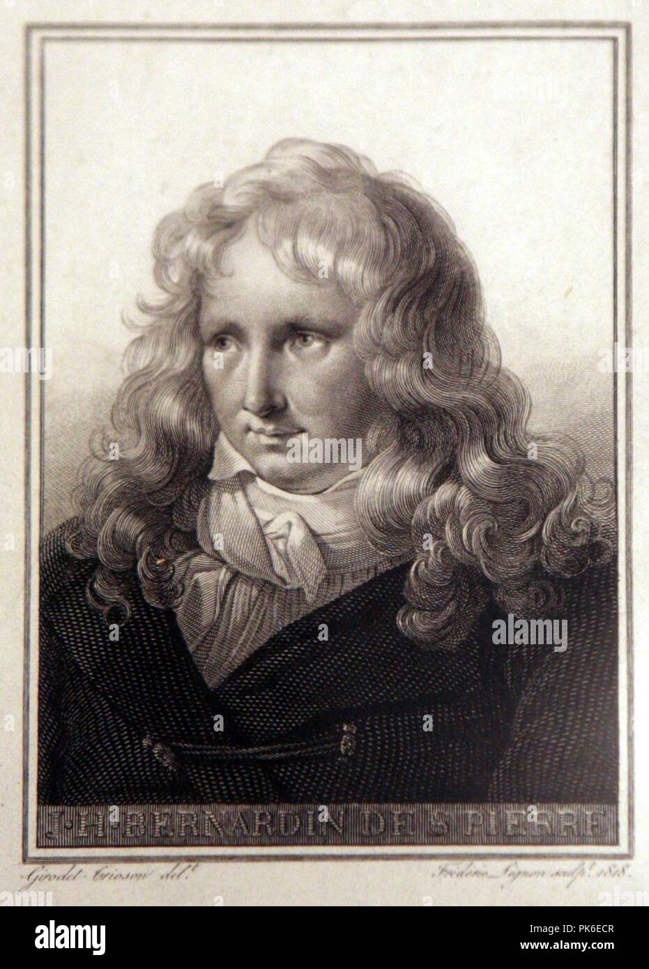 Bernardin de Saint-Pierre-Etinne Frédéric Lignon MG8550. Stockfoto