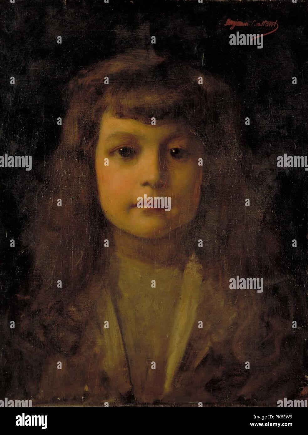 Benjamin-Constant Portrait de Jean Montfraix (76 8 1). Stockfoto