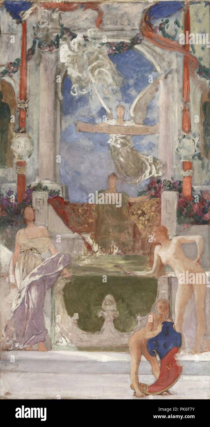 Benjamin-Constant Lutetia Famae Genitrix (RO 981 BIS). Stockfoto