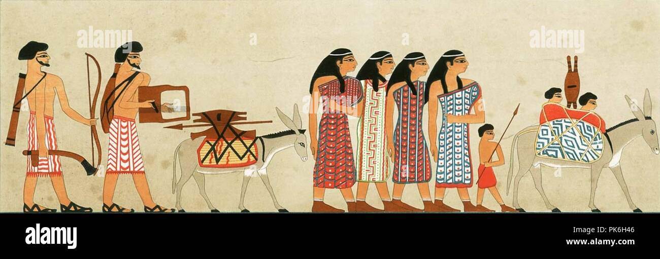 Beni Hassan (Lepsius, BH3) 04. Stockfoto