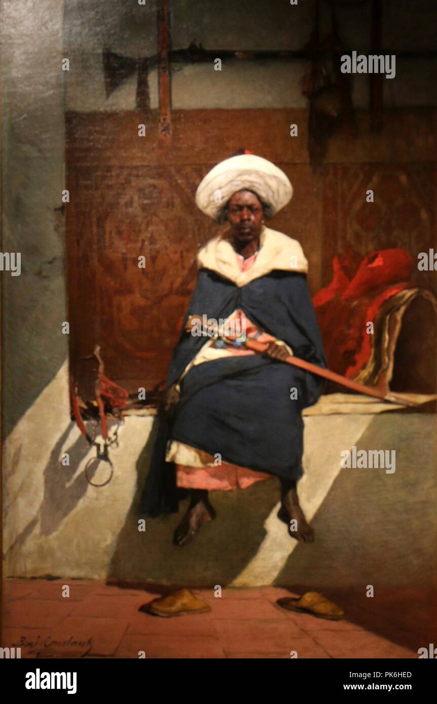 Benjamin-Constant-Le caïd marocain Tahamy. Stockfoto