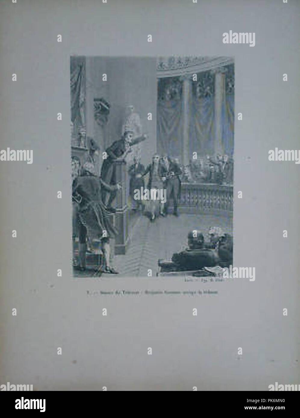 Benjamin Constant in het Tribunaat 1800. Stockfoto