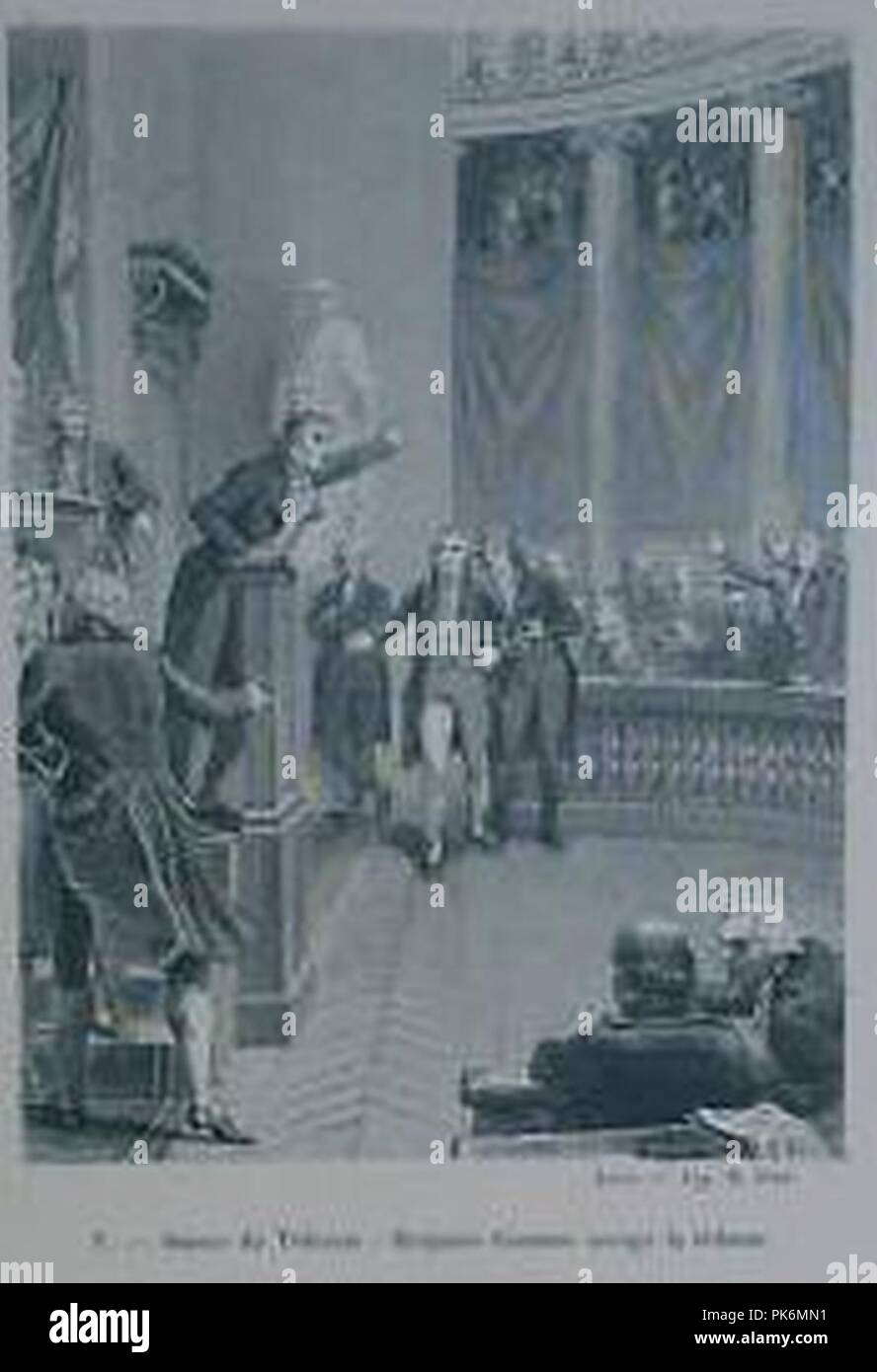 Benjamin Constant in het Tribunaat 1800 nummer Twee. Stockfoto