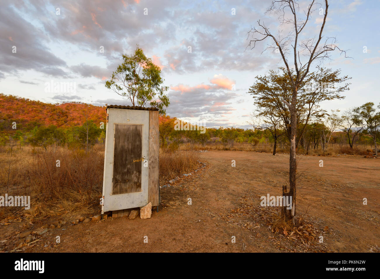 Bush dunnies oder Toiletten bei Chillagoe, Nord Queensland, Queensland, Australien Stockfoto