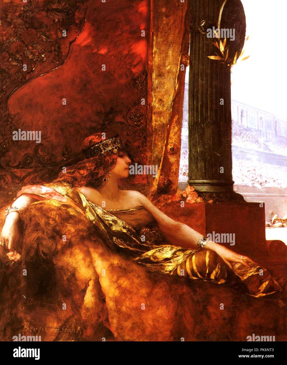 Benjamin-Constant-L'Imperatrice Theodora au Colisée. Stockfoto