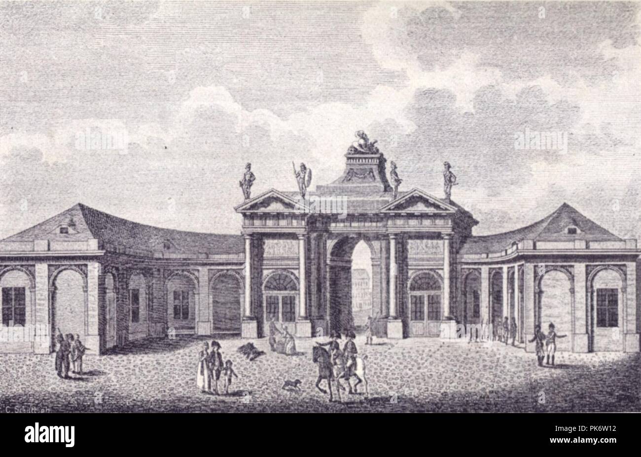 Berlin Rosenthaler Tor 1800. Stockfoto