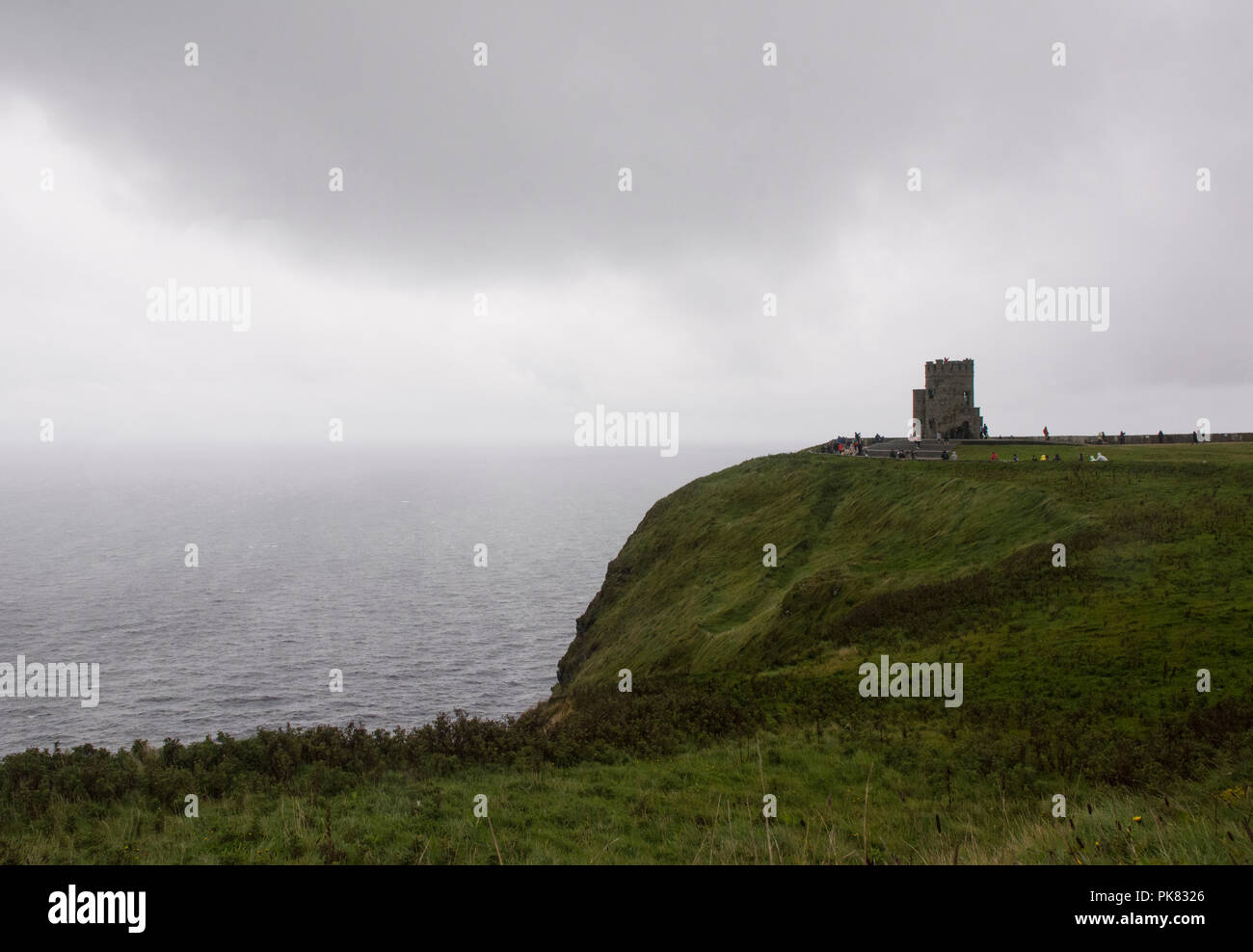 Eine Reise nach Irland zeigte das Land mit allen Schattierungen von Grün. Stockfoto