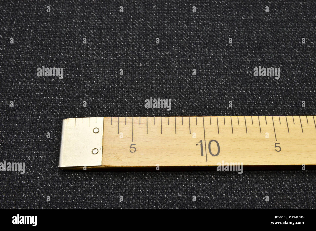 Fabric, Tweed Dunkelgrau aus Kaschmir und Wolle. Stockfoto