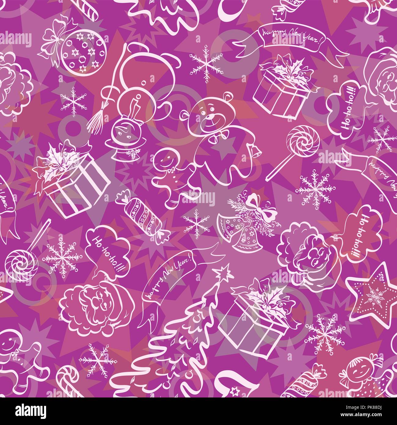 Nahtlose Hintergrund Weihnachten Stock Vektor
