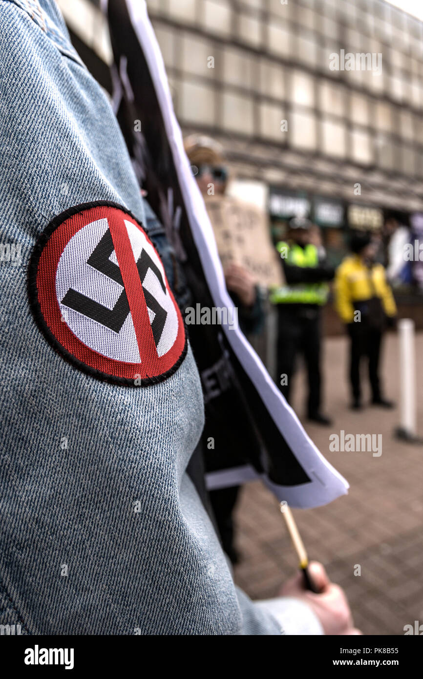 Cardiff, UK, Arme Fair Protest Cardiff Stockfoto