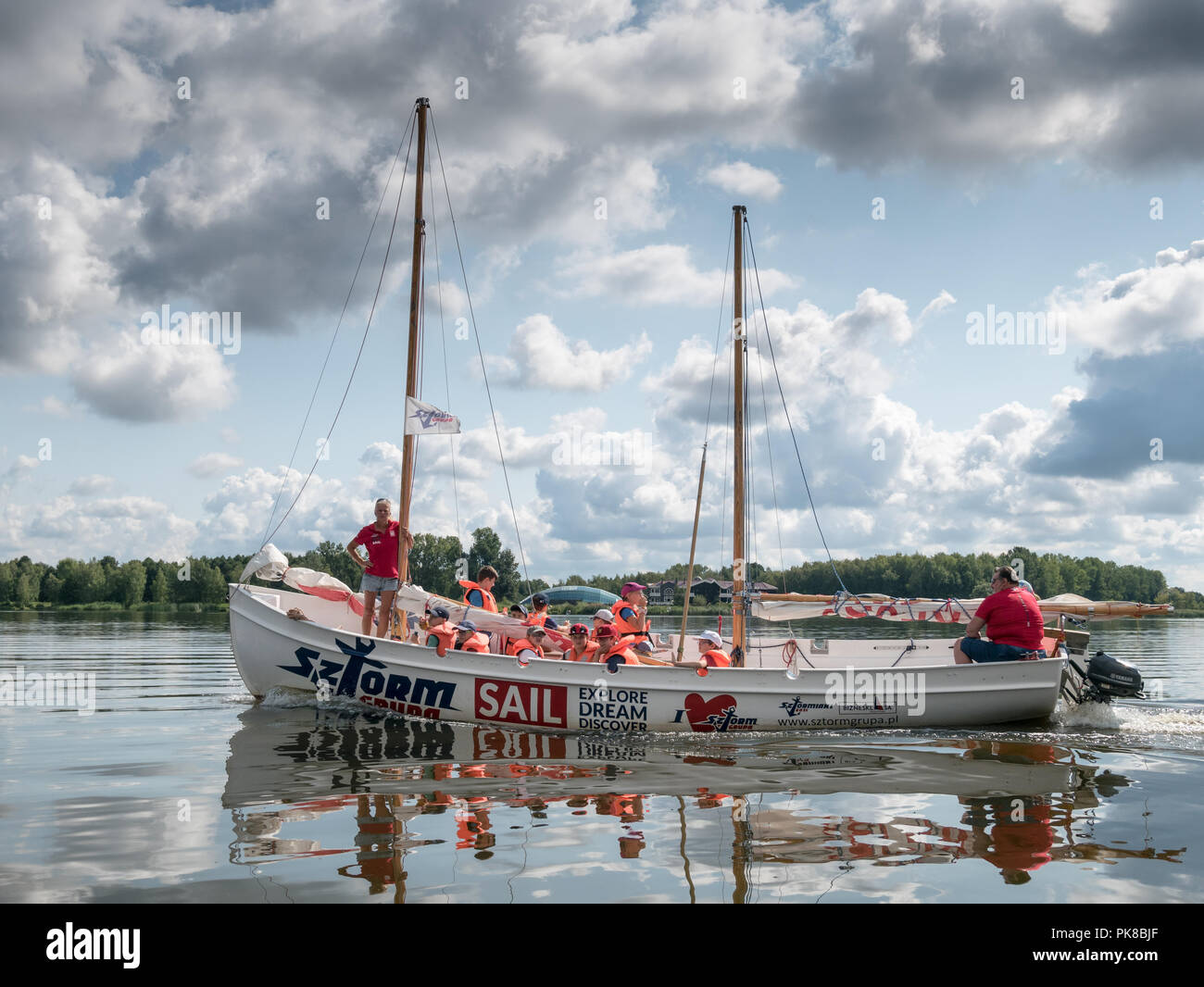 Dezeta (DZ) - Polnisch Schulungen Ketch, Polen Stockfoto