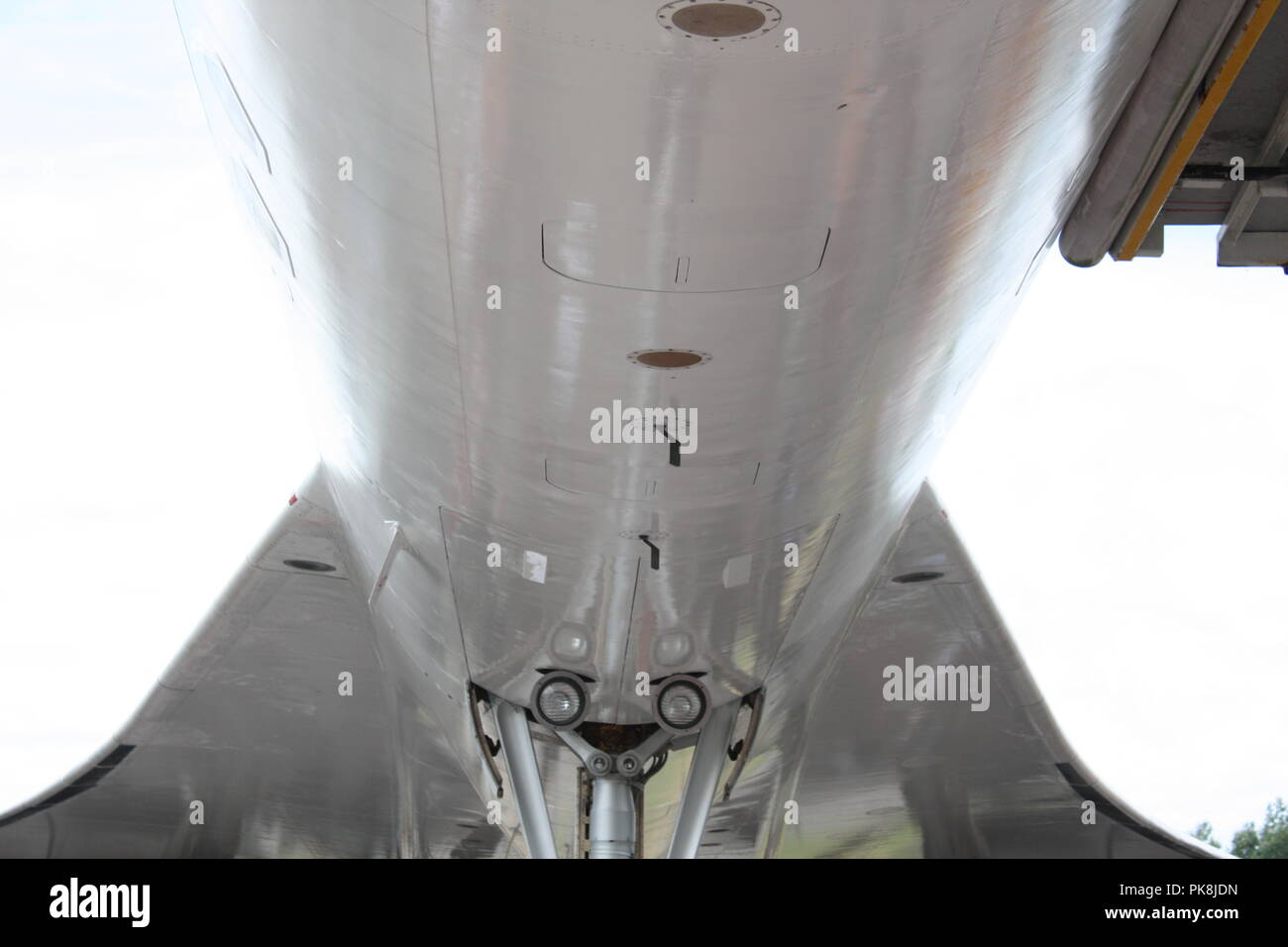 Concorde in Brooklands Stockfoto