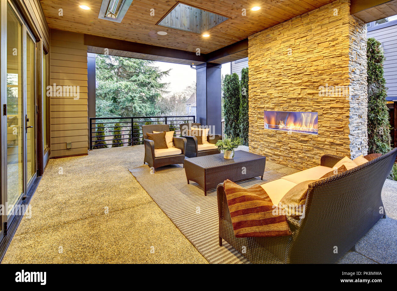 Luxuriöse neue Bau home in Bellevue. Northwest, USA Stockfoto