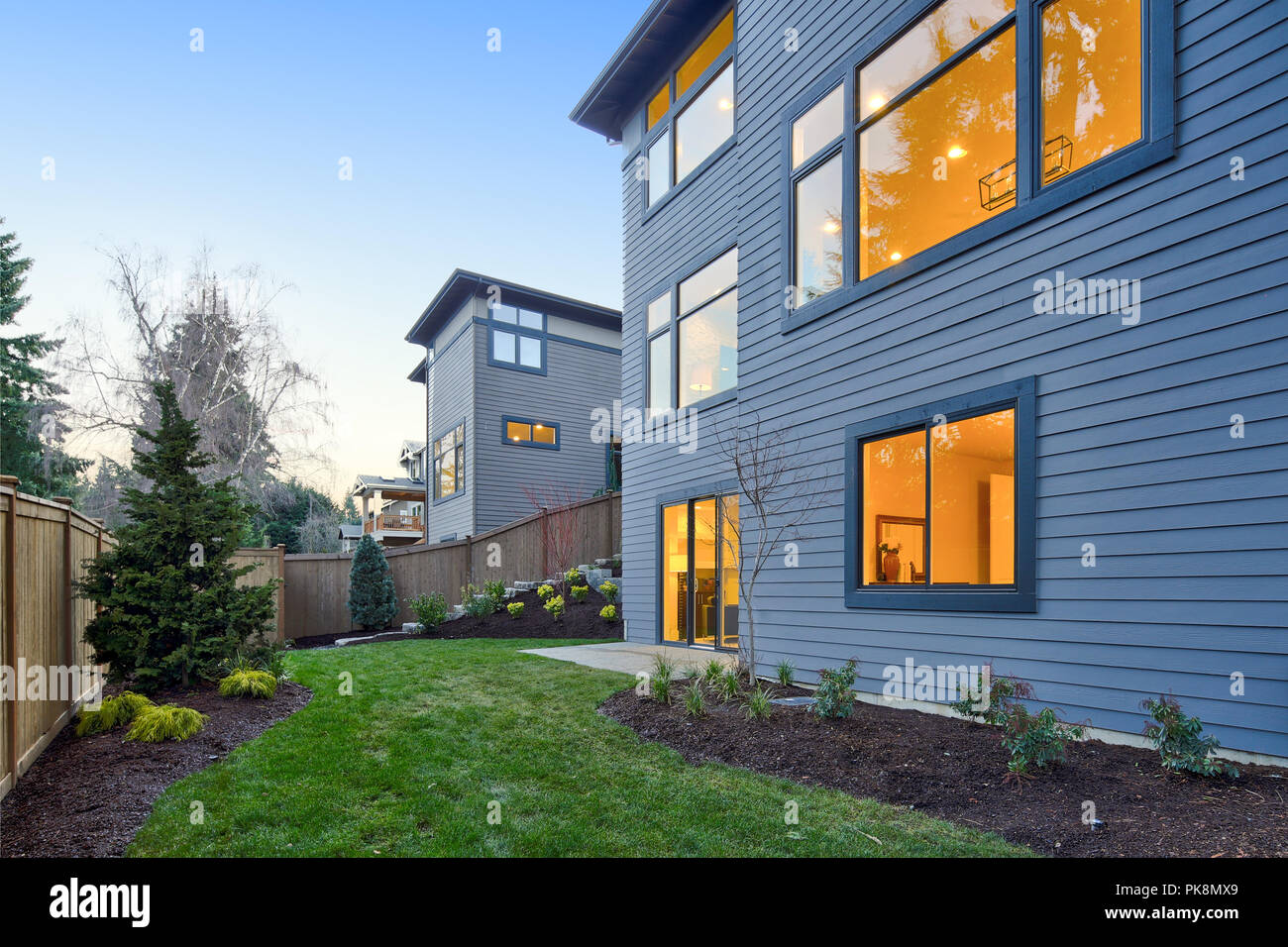 Luxuriöse neue Bau home in Bellevue. Northwest, USA Stockfoto