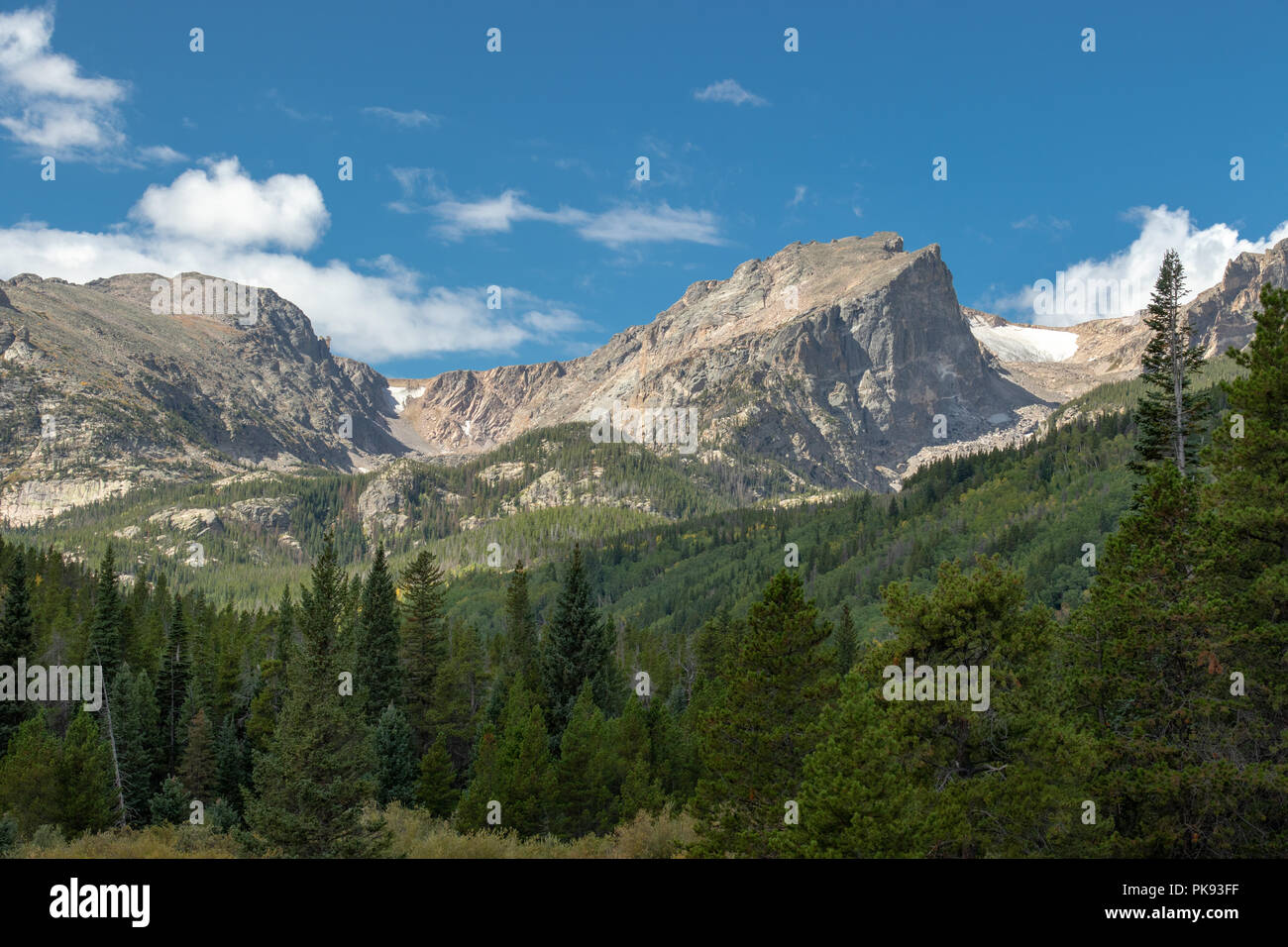 Hallet's Peak Rocky Mountain National Park Stockfoto