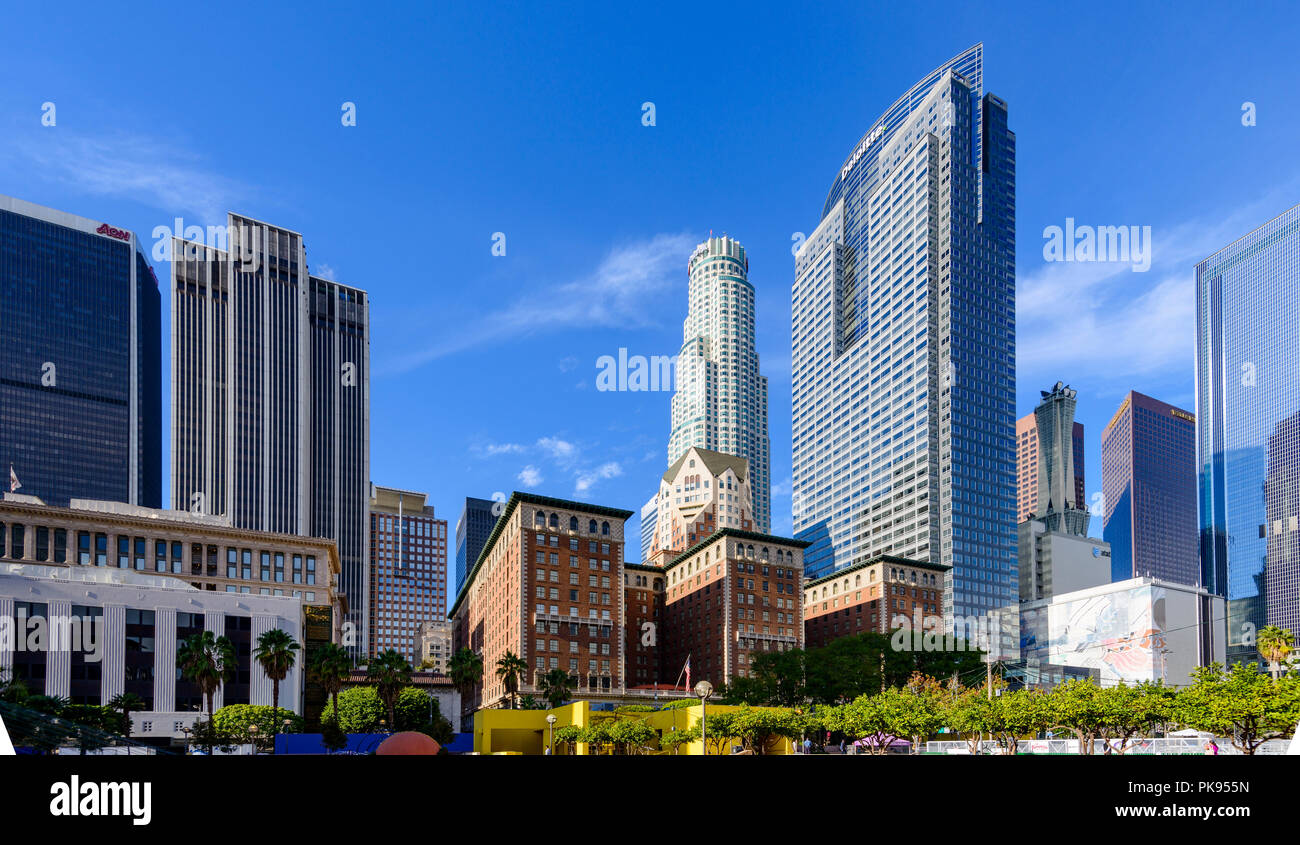Pershing Square in Downtown Los Angeles, Kalifornien, USA. Stockfoto