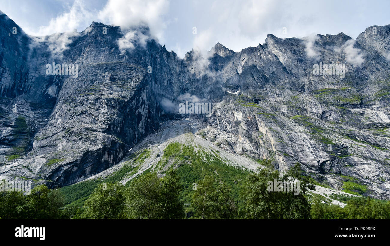 Trollstigen Bergen, Norwegen Stockfoto