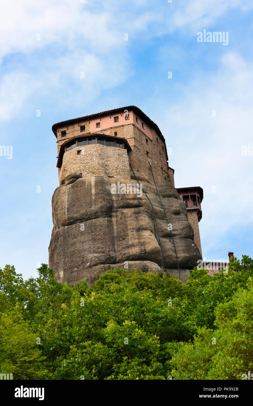 Kloster Roussanou, Meteora, Griechenland (UNESCO Weltkulturerbe) Stockfoto