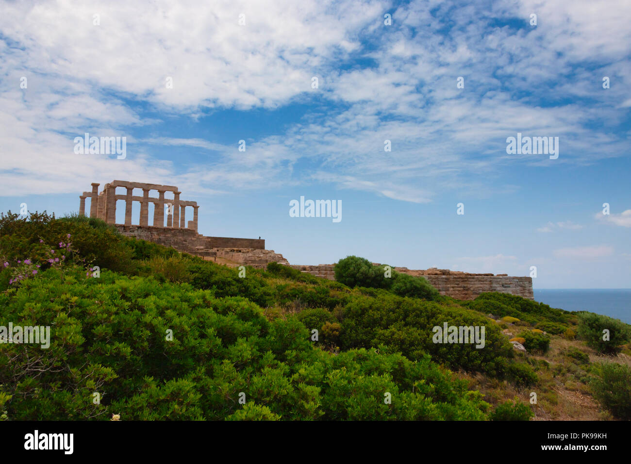 Tempel des Poseidon, Kap Sounion, Griechenland Stockfoto