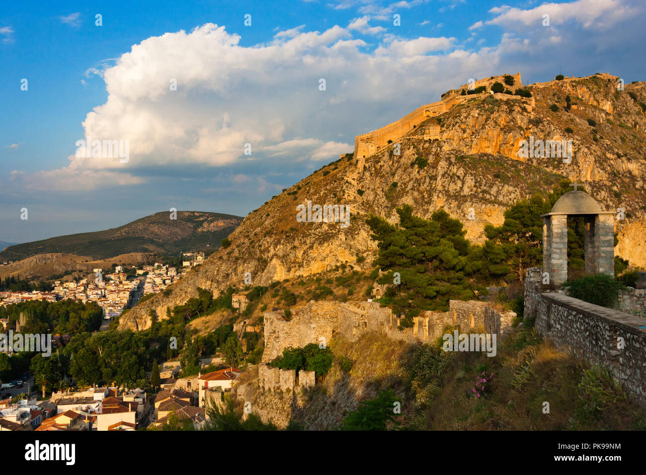 Burg Palamidi, Nafplio, Griechenland Stockfoto