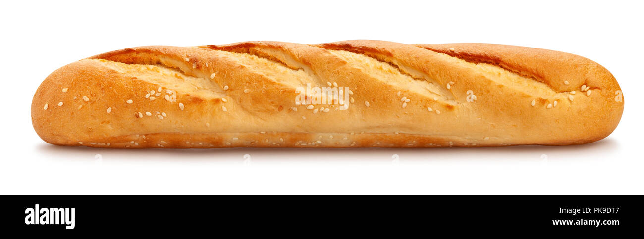 Baguette Pfad isoliert Stockfoto