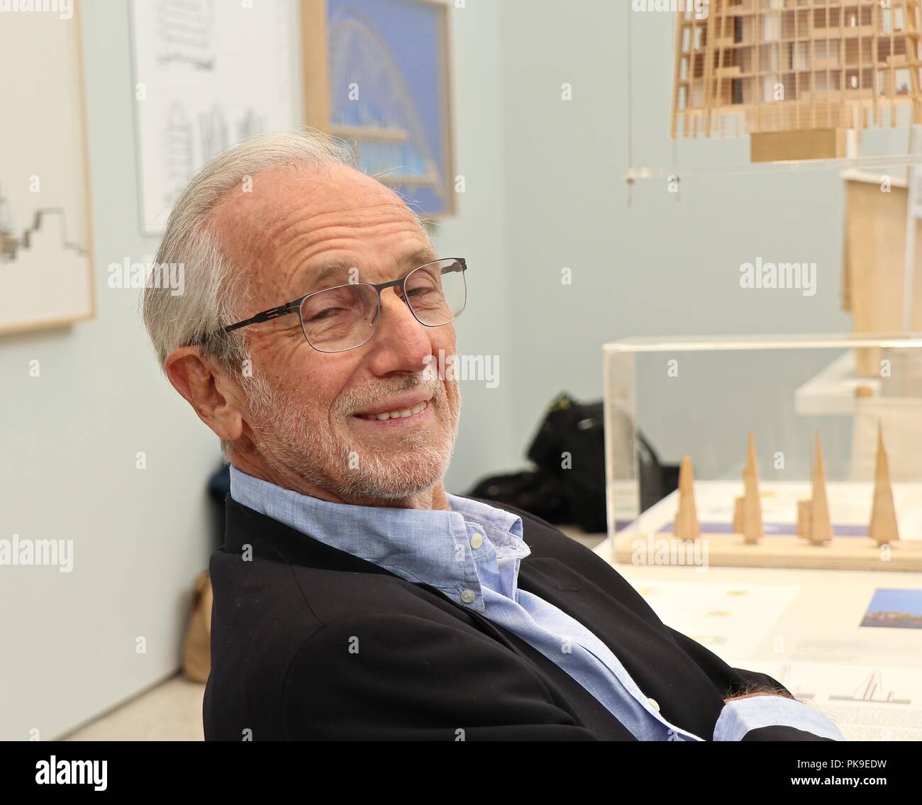 Renzo Piano. Die Kunst der Herstellung der Gebäude 12 September 2018 Königlichen Akademie der Künste Stockfoto