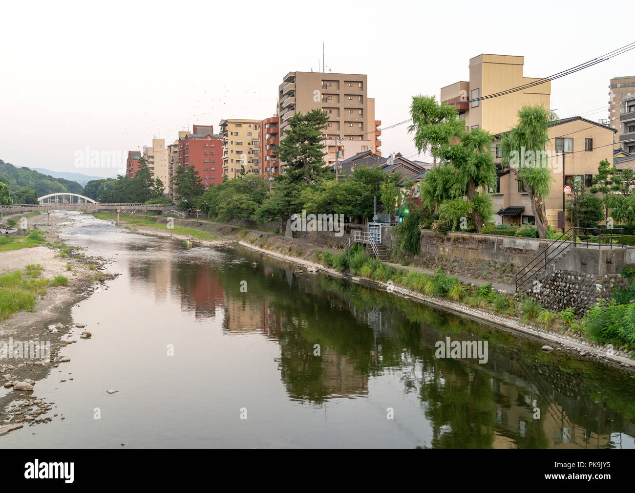 Die moderne Seite von kazue-machi chaya Geisha District, Präfektur Ishikawa, Kanazawa, Japan Stockfoto