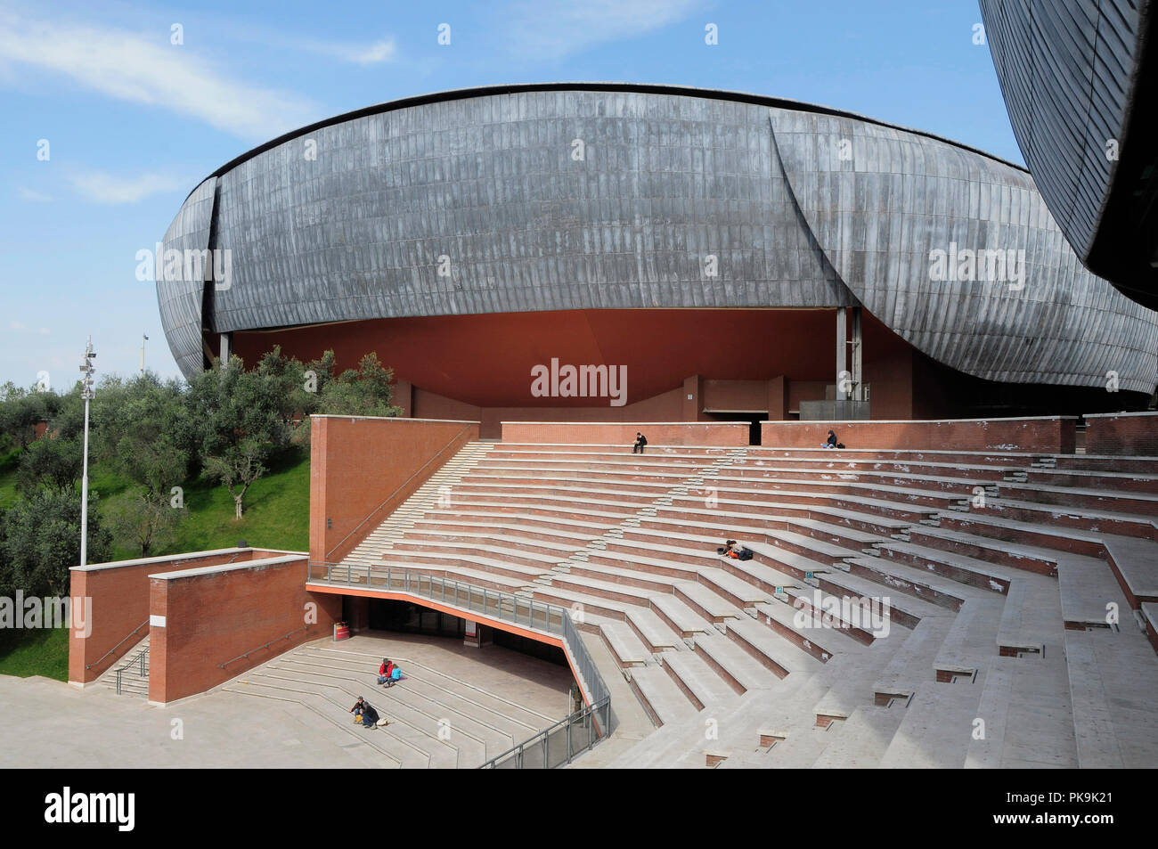 Italien, Latium, Rom, das Auditorium, Renzo Piano entworfen Konzerthallen. Stockfoto