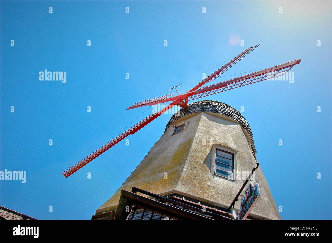 Solvang CA Kalifornien, eine dänische Gemeinschaft in Santa Barbara County Stockfoto