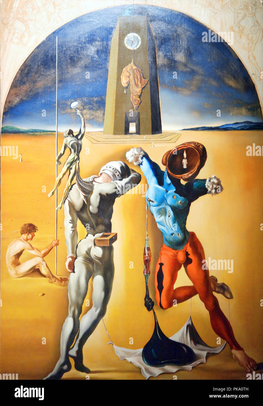 Gemälde in das Haus von Dali in Spanien Stockfoto