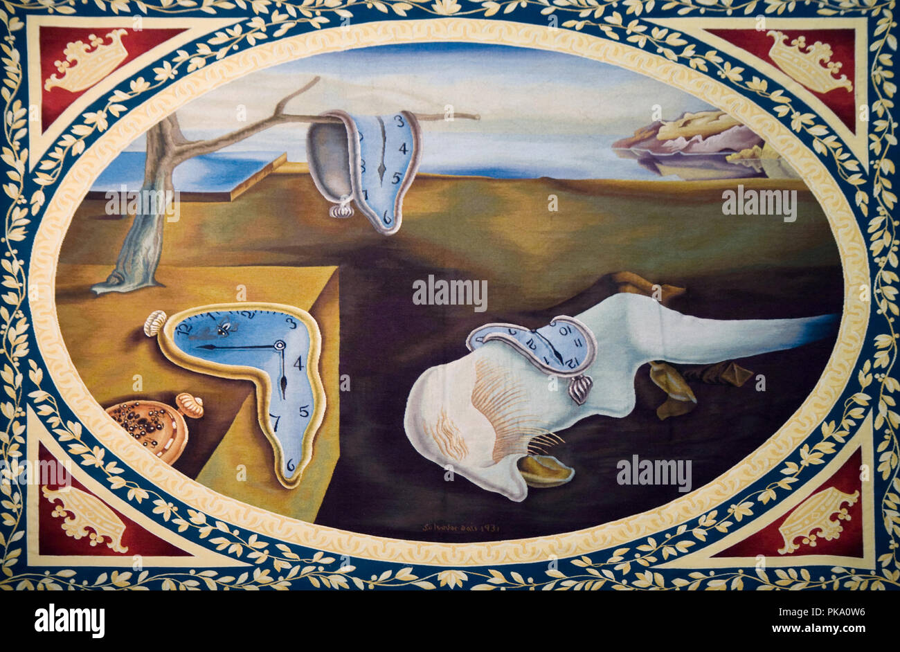 Gemälde in das Haus von Dali in Spanien Stockfoto