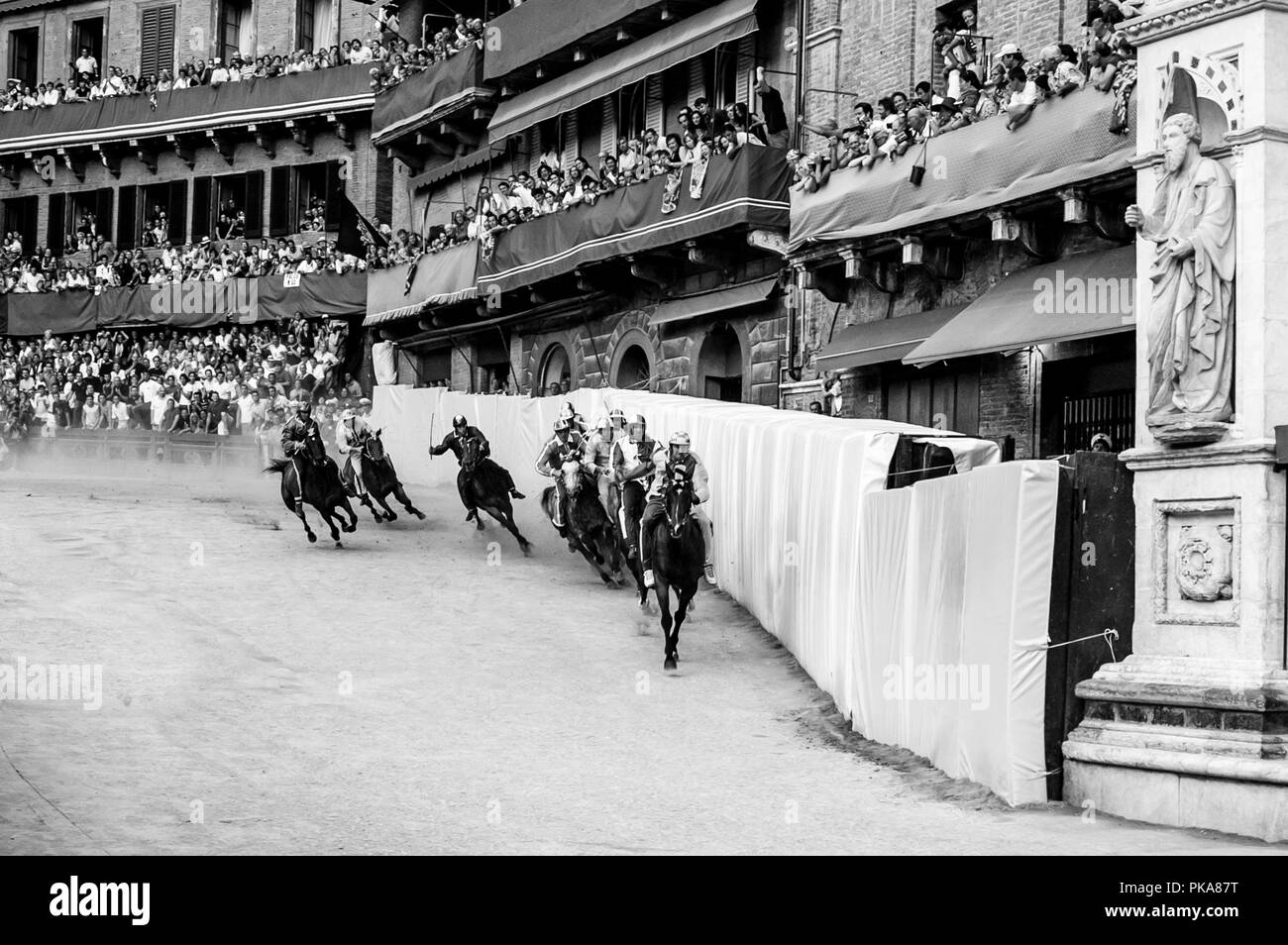 Der Palio di Siena, Siena, Italien Stockfoto