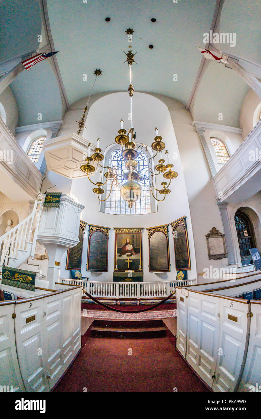 Old North Church Boston, Massachusetts, USA Stockfoto