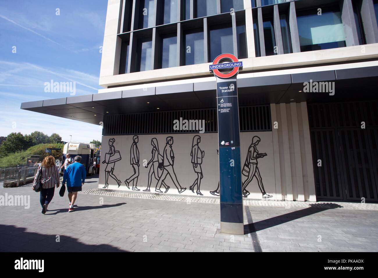 Tower Hill U-Bahnstation Stockfoto